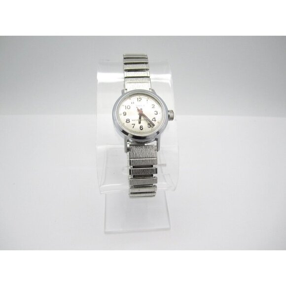 Vtg Women Timex Hand Wind Mechanical Analog 24mm Round Watch (H991) main image 10